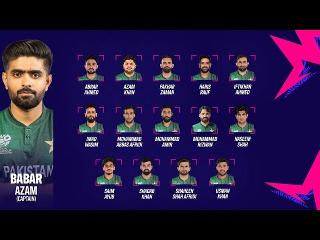 Our fans unveil Pakistan's squad for the ICC Men's T20 World Cup 2024 in the West Indies & USA