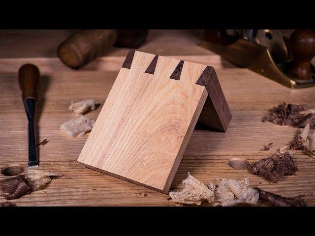 How to cut a DOVETAIL JOINT by HAND