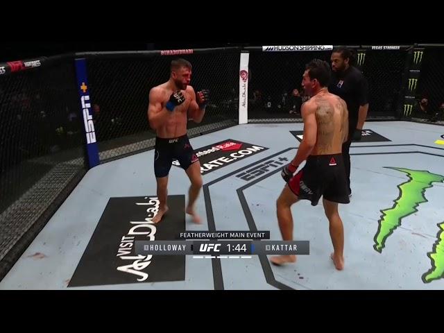 INSANE 'NO LOOK PUNCH' Max BLESSED Holloway.  "I'm the best boxer in UFC, baby". Ultra Instict Mode.