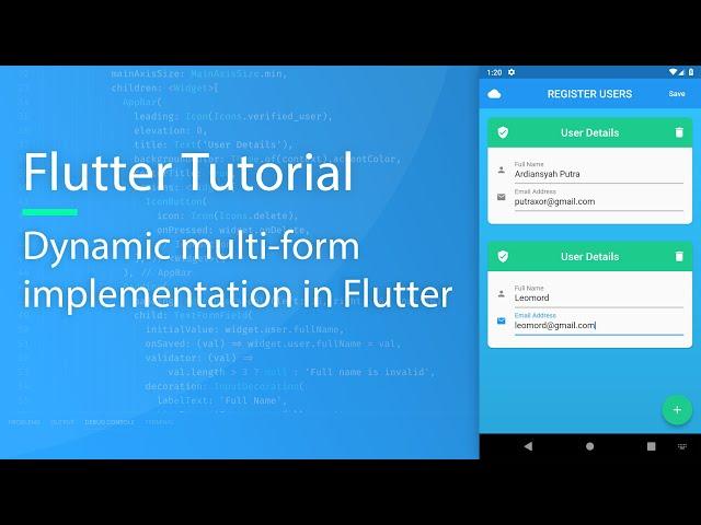 Flutter Dynamic Multi Form Tutorial