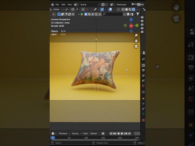 Create a Pillow in Blender in 1 Minute.