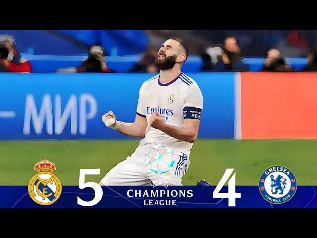 Real Madrid vs Chelsea 5-4 [Quarter-finals Champions League 2022] Extended Goals & Highlights