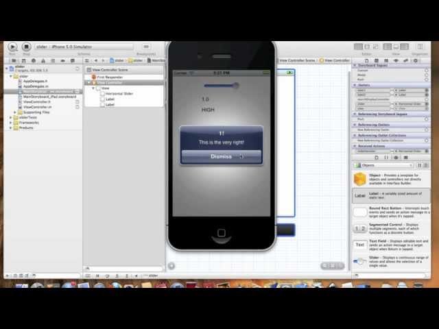 Xcode: Programming a Slider