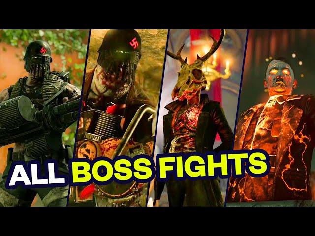 Zombie Army 4: Dead War - All Boss Fights (No Damage Solo Hard)