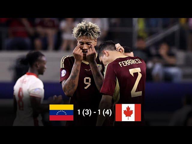 El FIN del SUEÑO de la VINOTINTO | VENEZUELA 1 (3) CANADA 1 (4) | COPA AMERICA 2024