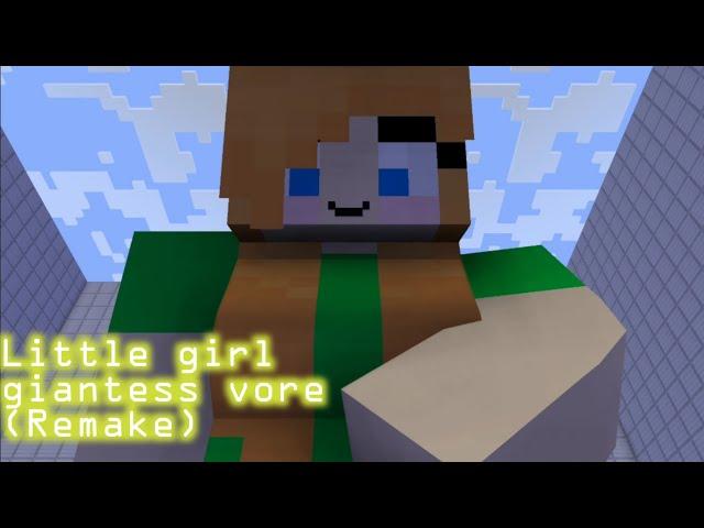 Little girl giantess vore remake | giantess vore minecraft | Game giantess animation