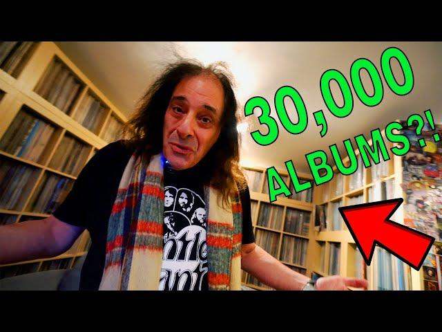 This Man Has 30,000 Albums in the Biggest Vinyl Record & CD Collection I've Ever Seen!