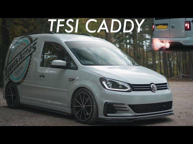 VW CADDY SHOOTS FLAMES 