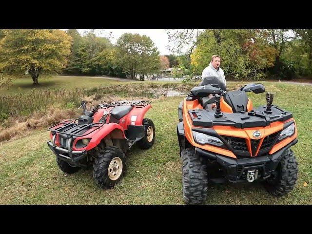 New School CF Moto Cforce 800 XC vs Old School Yamaha Grizzly 660 ATV Shootout