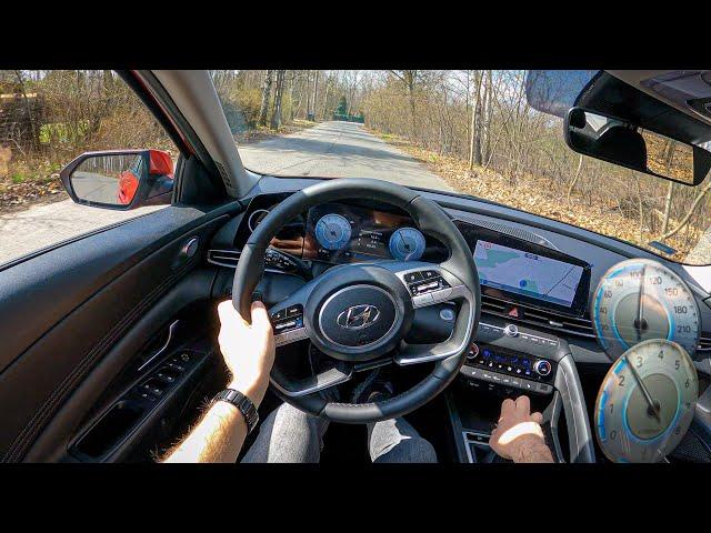 NEW Hyundai Elantra 2021(1.6 MPI 123 HP)| 0-100 | POV Test Drive #738 Joe Black