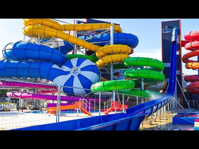 Waterslides at Aquapark Fala in Poland