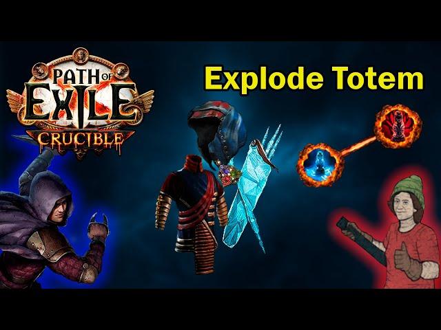 [3.21] This will be nerfed next league - Explode Totem Trickster | Path of Exile Crucible