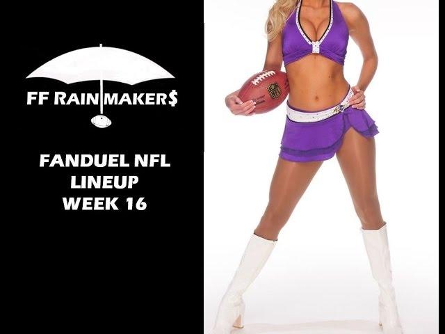 Fanduel NFL Lineup Week 16