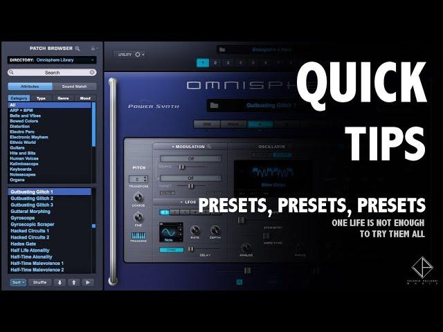 HOW TO - Omnisphere 2 - Fantastic presets and where to find them