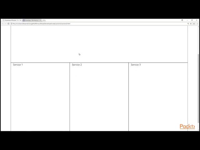 Bootstrap 4 Recipes :Create Simple Web Page Layout Using Containers, Rows & Columns|packtpub.com