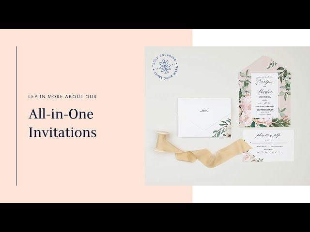 All-in-One Wedding Invitations - Truly Engaging