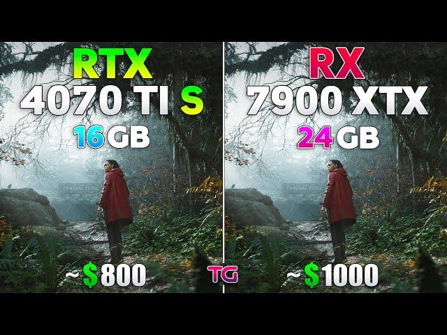 RTX 4070 Ti SUPER vs RX 7900 XTX - Test in 10 Games