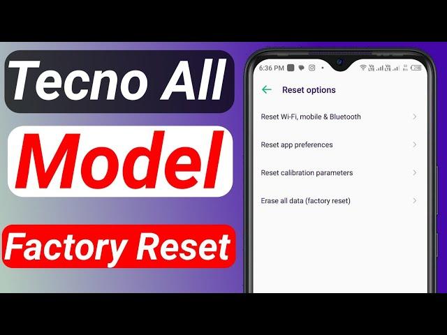 tecno mobile ko reset kaise mare | tecno mobile ko full reset kaise kare | how to factory reset