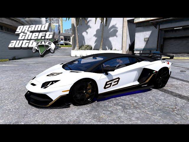 Exploring the Lamborghini Aventador SVJ in GTA V! | KingsCustoms Mod Showcase