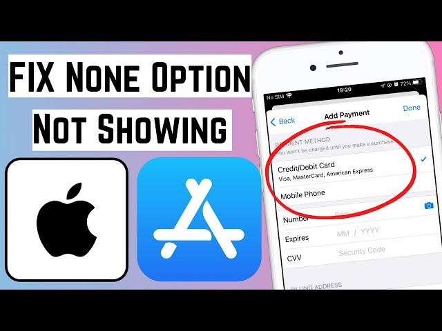 FIX None Option Not Showing in Apple ID | No None Option When Setting up Apple ID Payment iOS 16