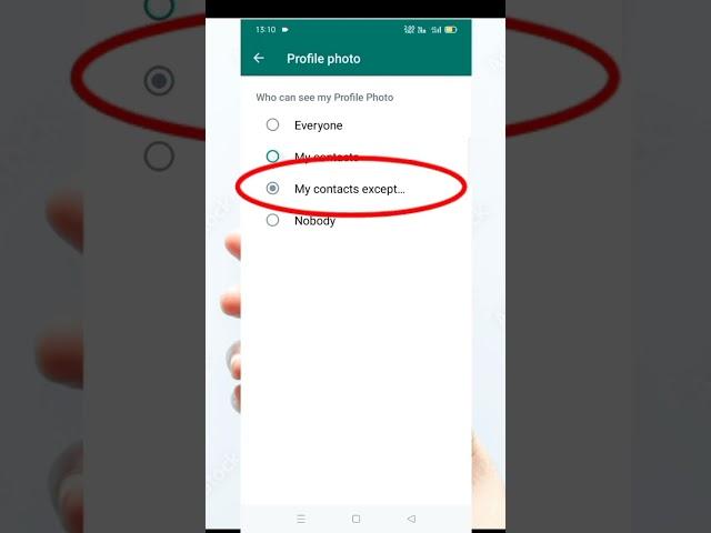 How to Hide whatsapp Profile Picture from specific contacts