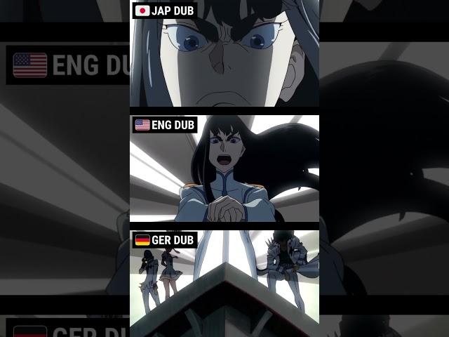 Kill la Kill Jap Dub vs. Eng Dub vs. Ger Dub