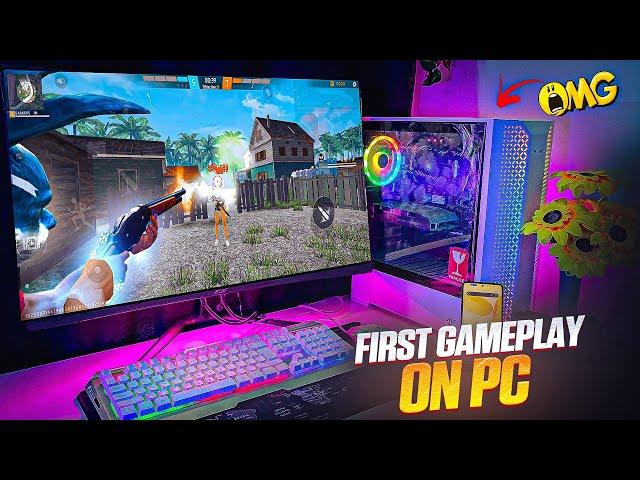 I Played Free Fire On Pc For The First Time ️ You Will Shock After Watching This ️!!