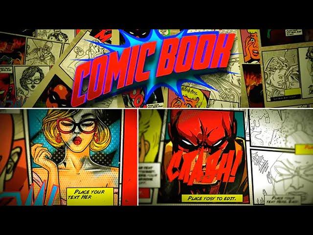 Comic Book Template  After Effects Template  AE Templates