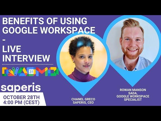 Benefits of Using Google Workspace - Interview with Rowan Manson from SADA