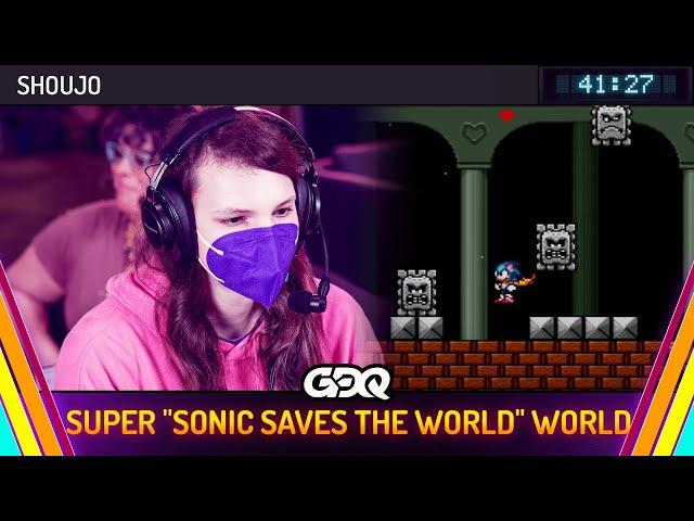 Super "Sonic Saves the World" World by Shoujo in 41:27 - Summer Games Done Quick 2024