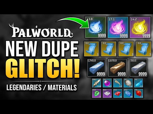 Palworld - NEW DUPLICATION GLITCH - How To Dupe PAL SOULS, EASY Legendaries, Metal Ingots & More