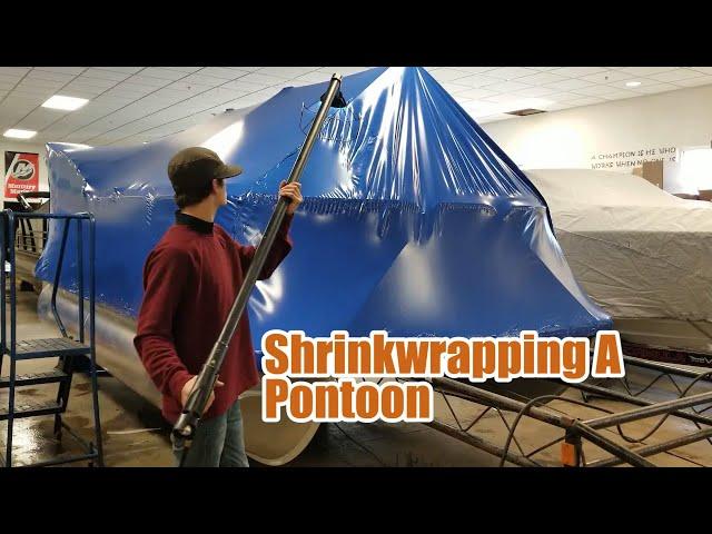 Shrinkwrapping A Pontoon | Brinson Marine