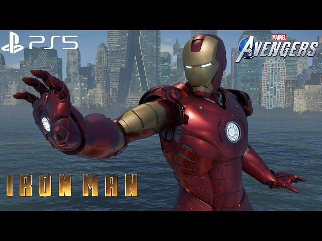 Marvel's Avengers - MCU Iron Man Mark 3 Suit Gameplay 4K 60FPS (PlayStation 5)