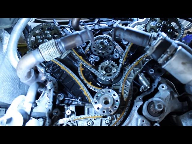 Audi VW Porsche A6 Q7 Touareg Cayenne  3.0tdi timing chain replacement | ENG sub