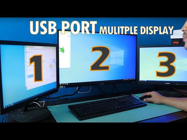 How to use USB Port for  Multiple Display Setup for Laptop