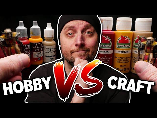 Hobby Paints Better than Craft Paints for Miniatures?