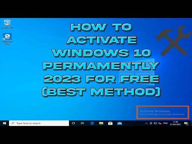How to Activate Windows 10 Permamently 2023 for free (best method)