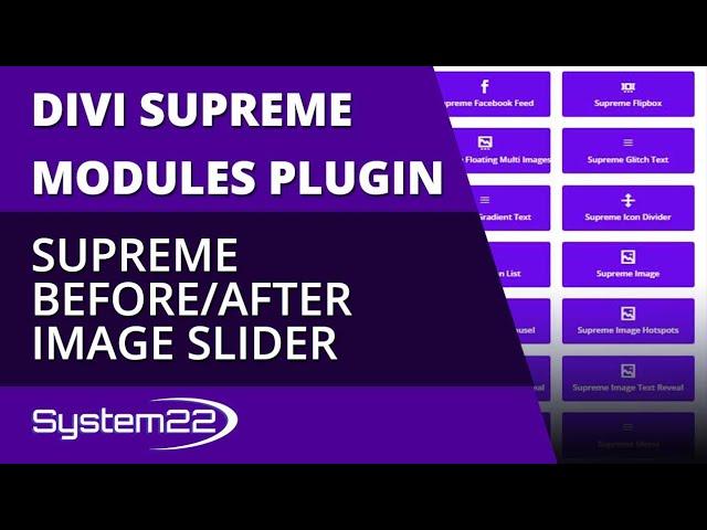 Divi Theme Supreme Before After Image Slider 