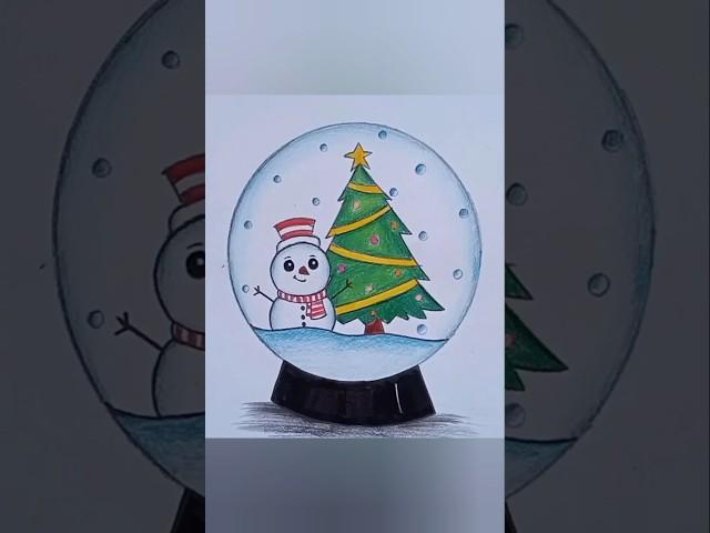 Christmas drawing how to draw christmas tree step by step|snowman drawing easy merry Christmas 2024