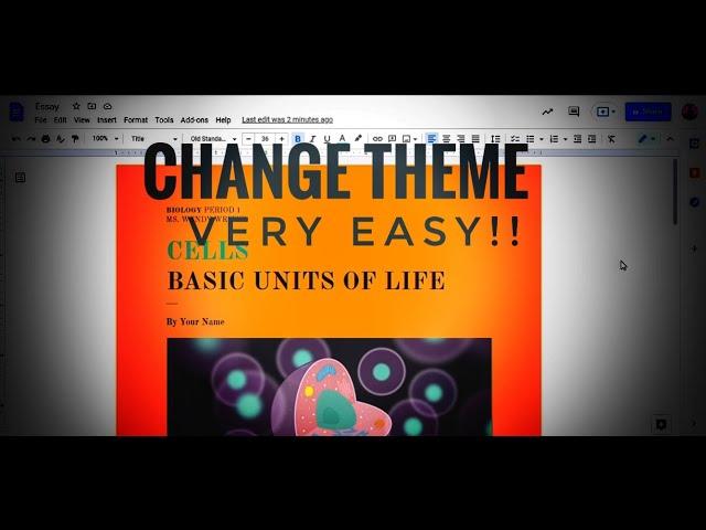 How To Change Document Theme in Google Docs (2021)