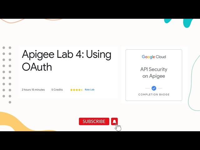 Apigee Lab 4: Using OAuth | API Developer Learning Path