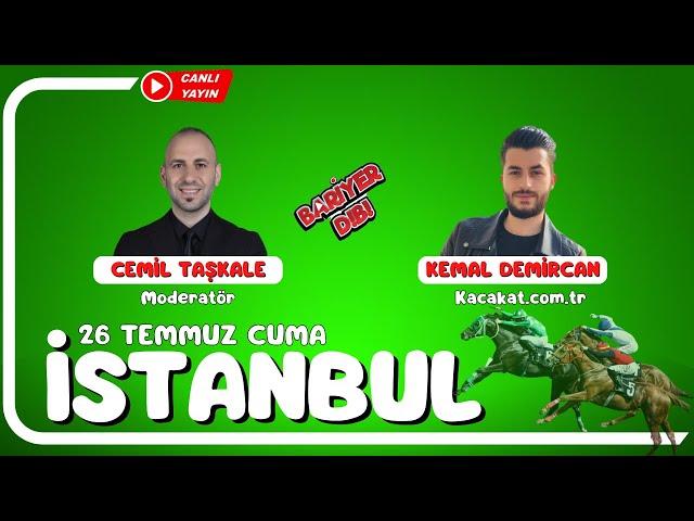 İSTANBUL / Canlı Yayın / Bariyer Dibi / 26 Temmuz 2024 Cuma #atyarisi