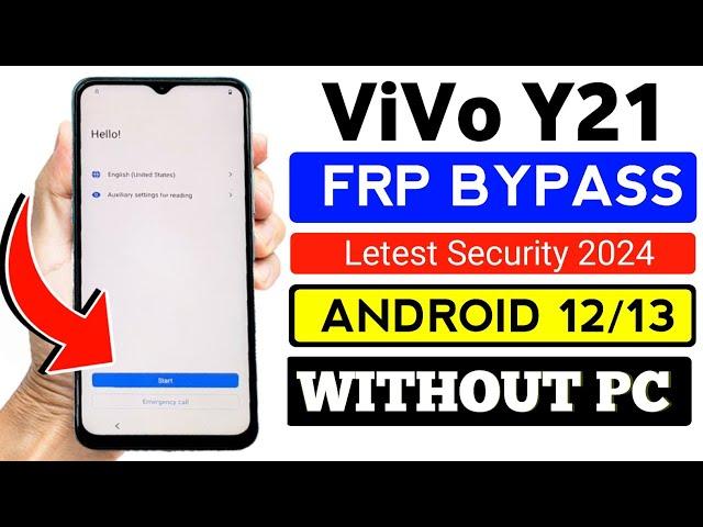 Vivo Y21 Frp Bypass Android 12 New Security 2024 | Vivo Y21 (V2111) Google Account Bypass Without Pc