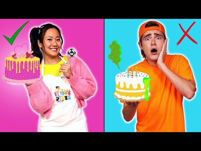 Ellie VS Jimmy In BAKING a Cake CHALLENGE | Ellie Sparkles | WildBrain Zigzag