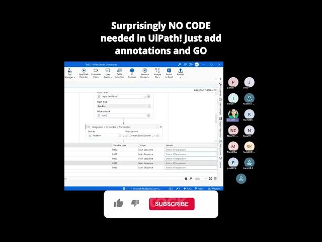 Surprisingly NO CODE needed in UiPath! Just add annotations and GO