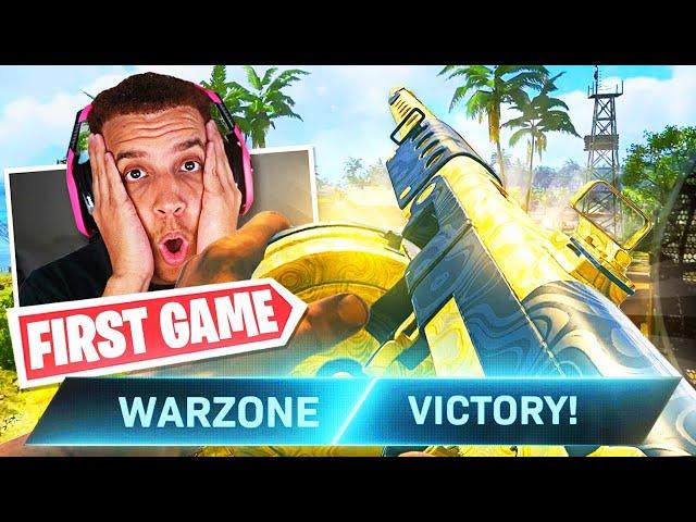 My FIRST GAME on Warzone Pacific Map! (NEW Caldera Gameplay)