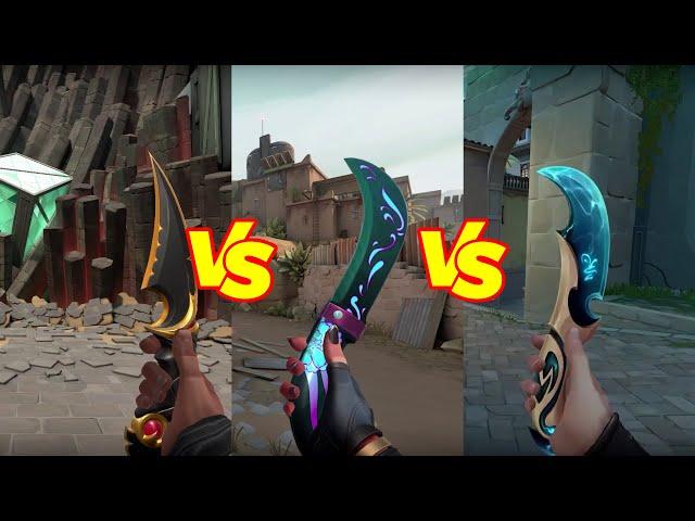 Ruin Dagger Vs Catrina Knife Vs Luna's Descent VALORANT Best Knife Skins