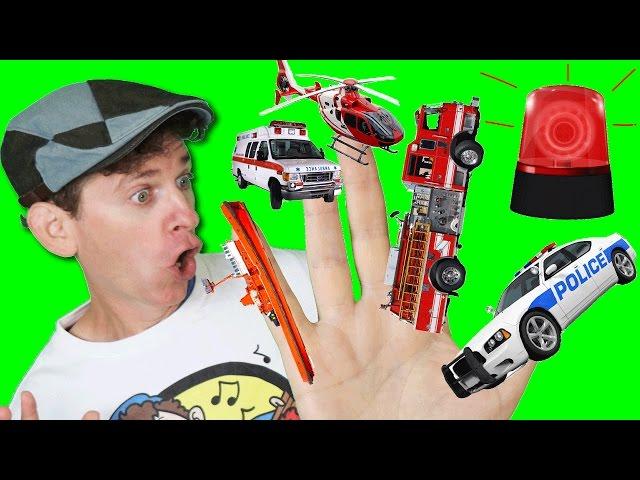 Finger Family Song - Emergency Vehicles with Matt | Action Song, Nursery Rhyme | Learn English Kids