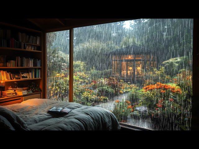 Lie in bed, close your eyes and focus on the sound of rain. you will fall asleep