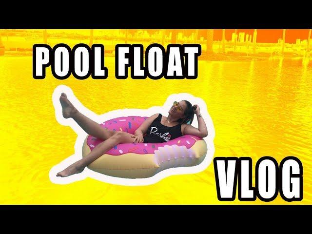 Vlog - INSTAGRAM TREND. Float photos in a pool